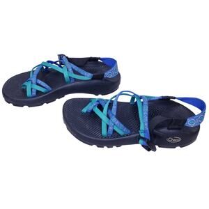 CHACO ZX/2 Classic Performance Strappy Sandal w Vibram Sole Blue Green Women's 9